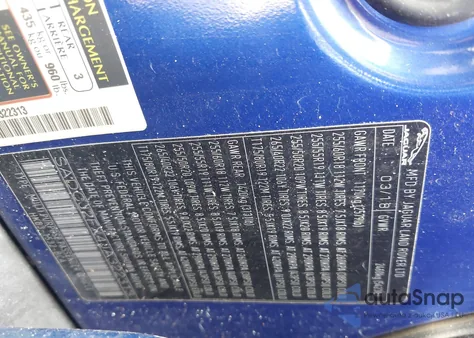 2018 Jaguar F-Pace 25T Premium z USA, uszkodzony, nr VIN SADCJ2FX4JA322313